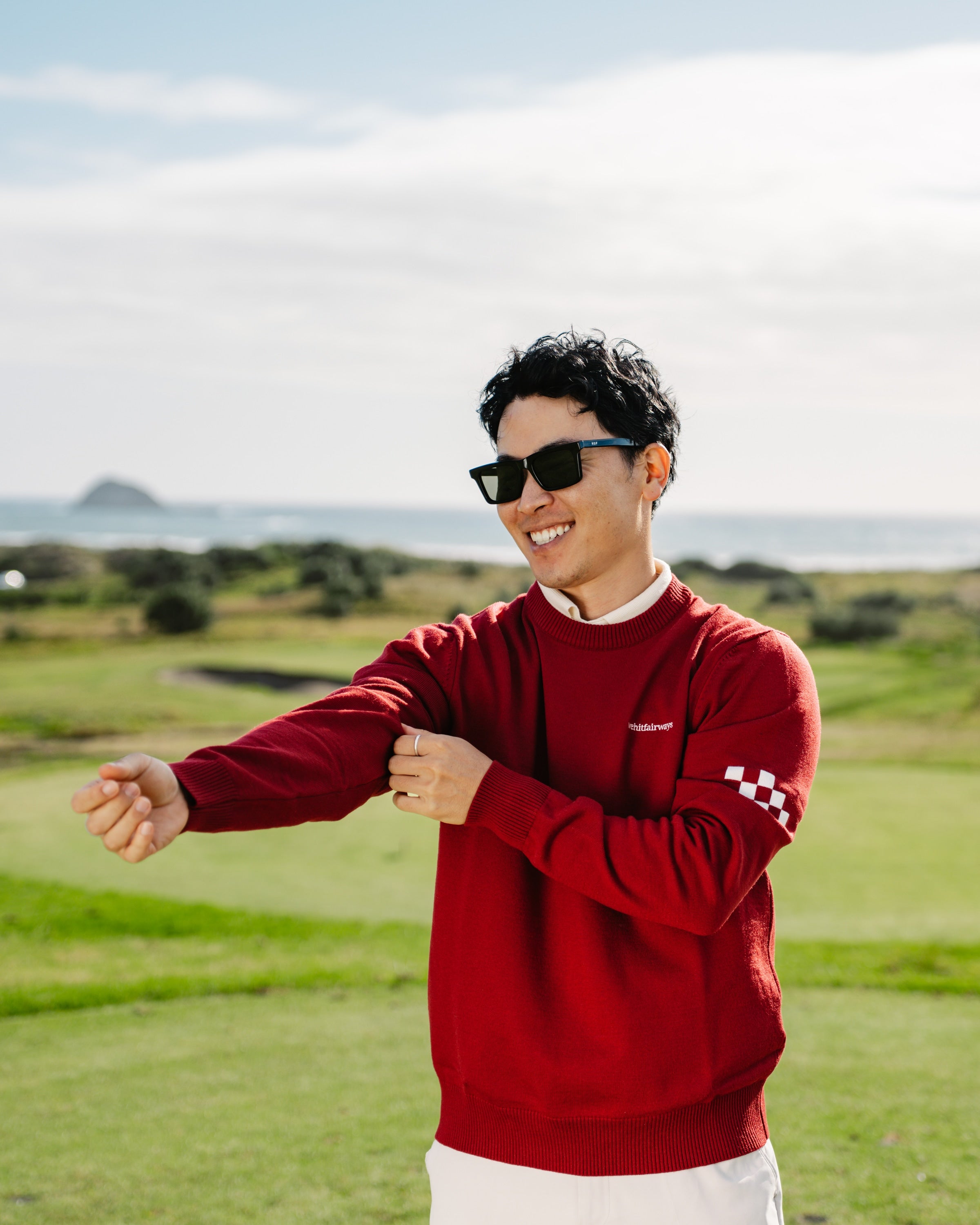 Lightweight Knit Sweater – Merlot | Lion Collection