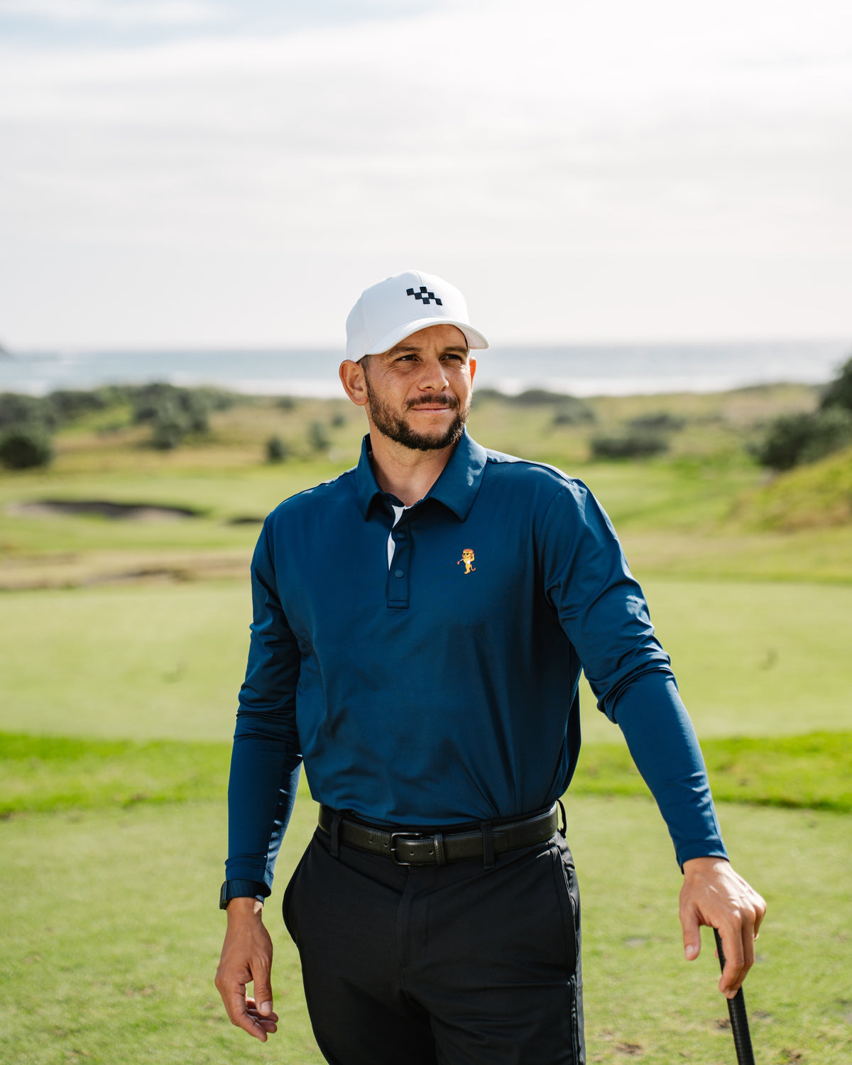 Long Sleeve Performance Polo – Imperial Blue | Lion Collection
