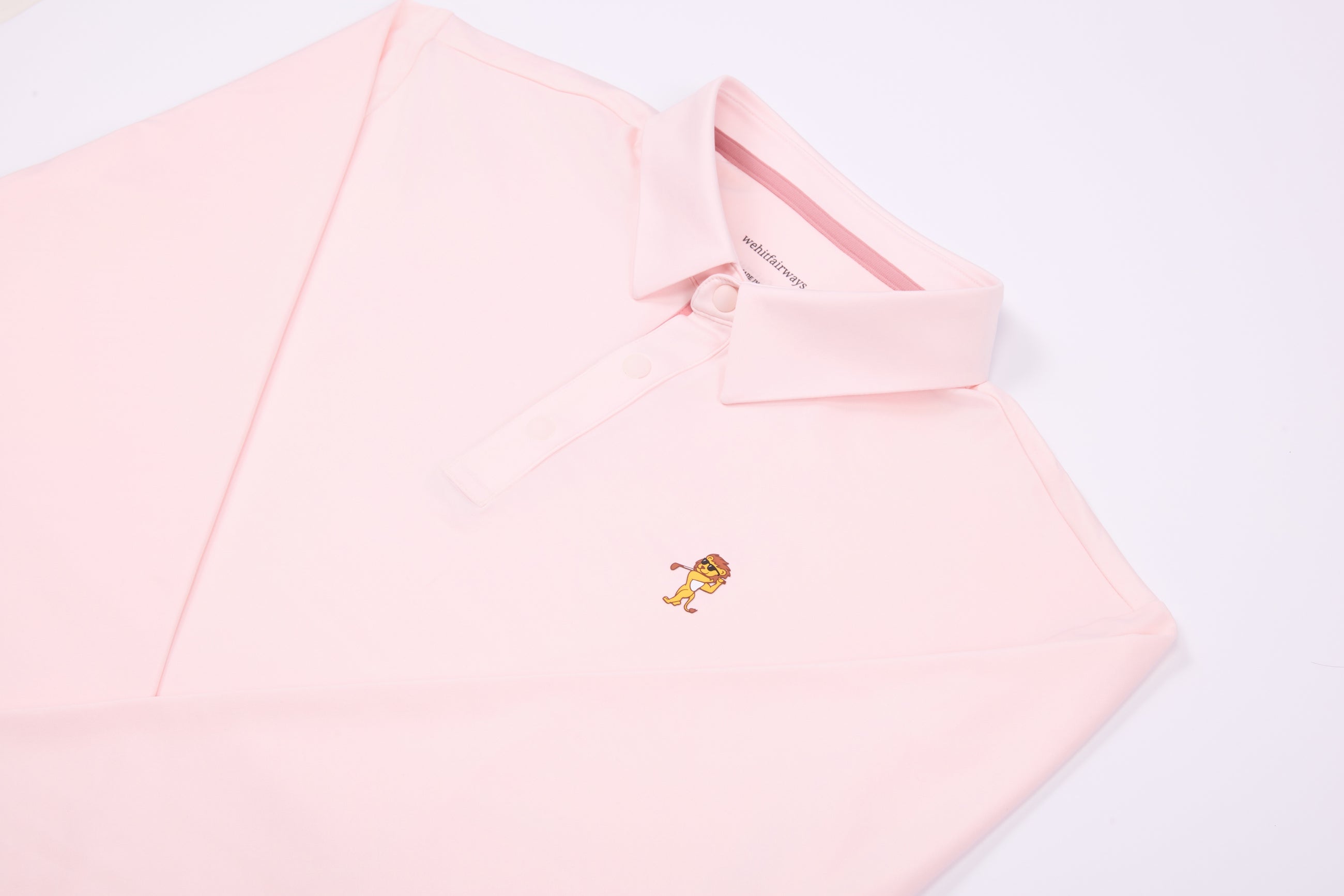 Long Sleeve Performance Polo – Blush Pink | Lion Collection