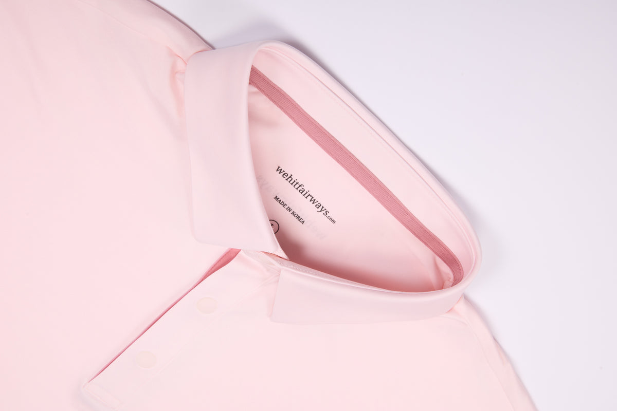 Long Sleeve Performance Polo – Blush Pink | Lion Collection