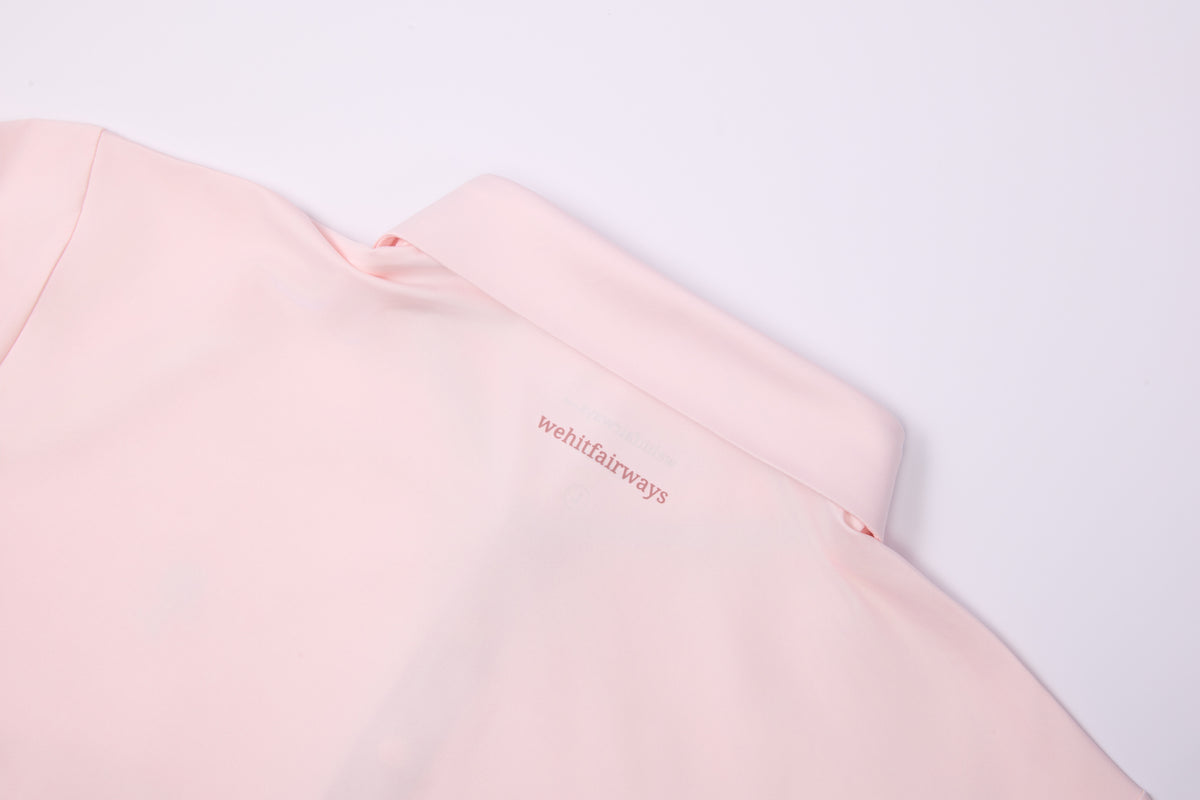 Long Sleeve Performance Polo – Blush Pink | Lion Collection