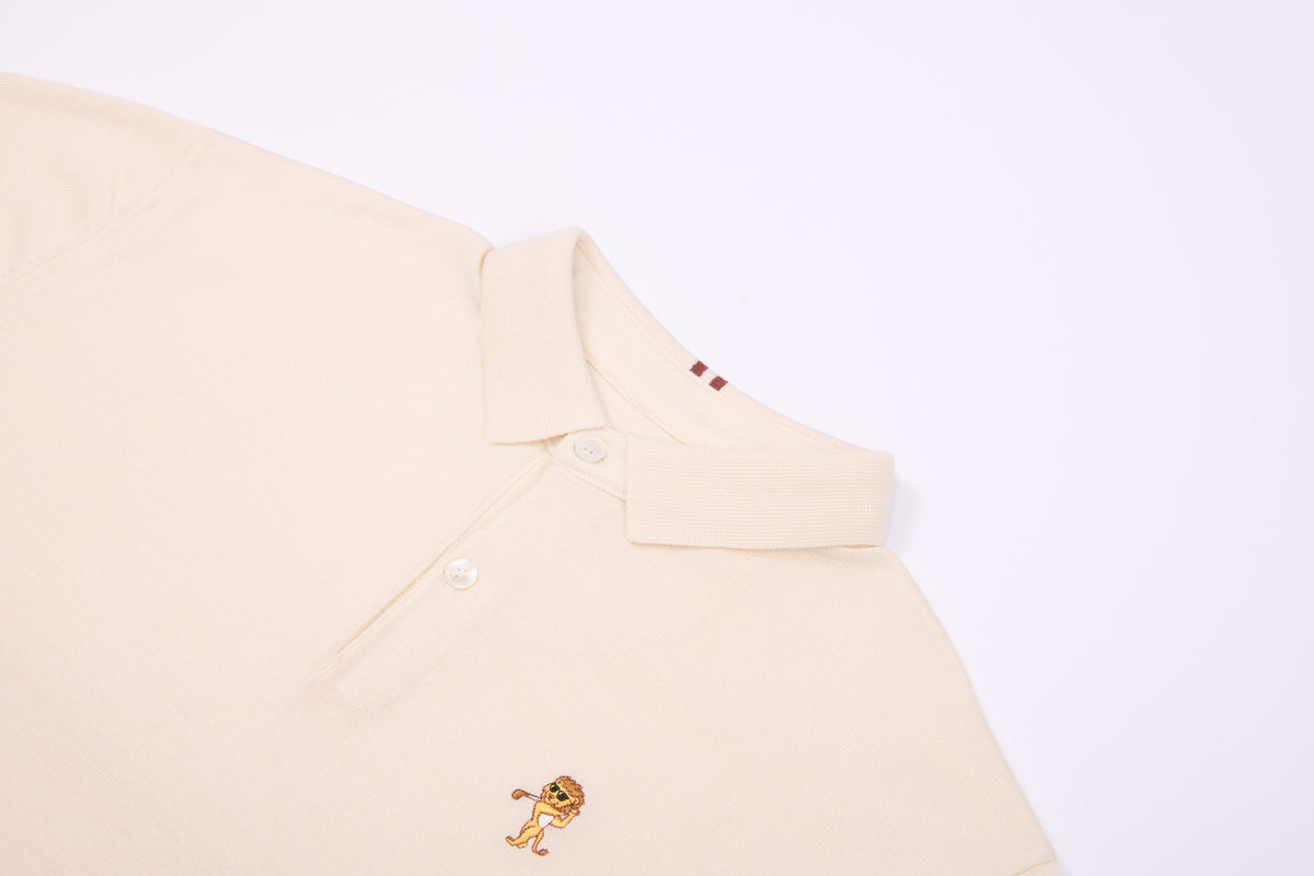 Performance Knit Polo – Ivory | Lion Collection