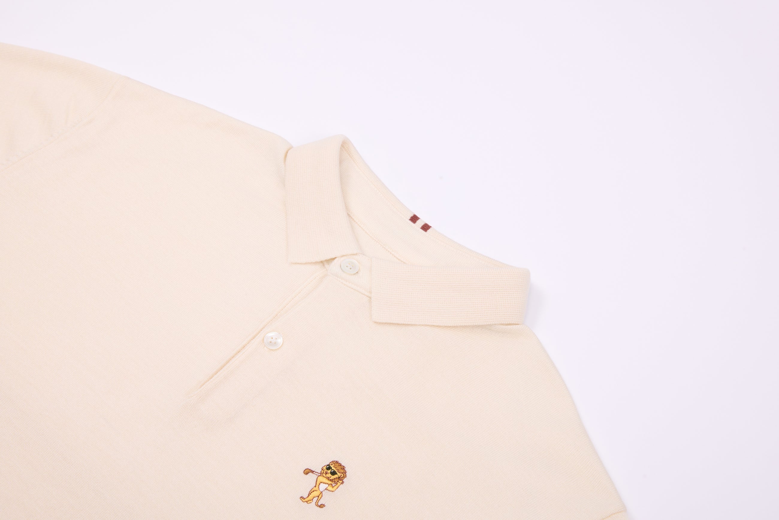 Performance Knit Polo – Ivory | Lion Collection