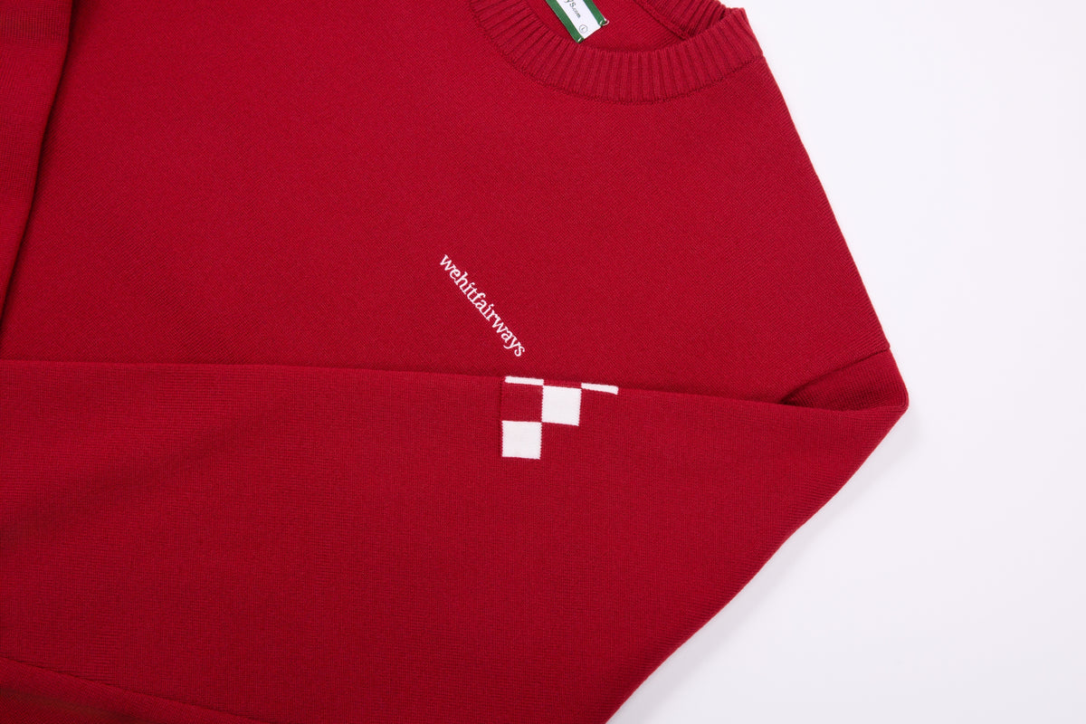 Lightweight Knit Sweater – Merlot | Lion Collection