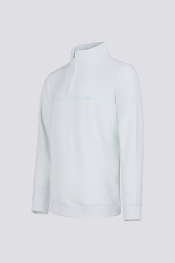 CHECKERED Q ZIP - MINT BLUE