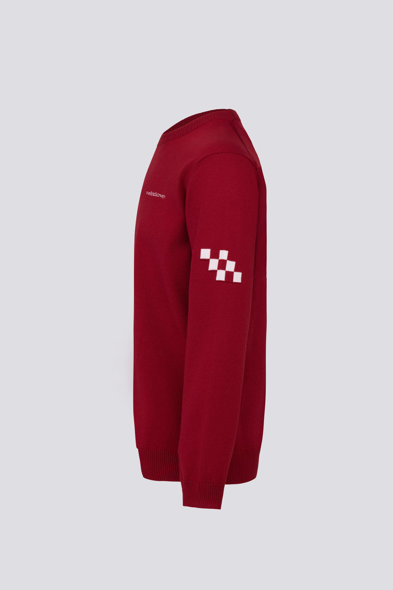 Lightweight Knit Sweater – Merlot | Lion Collection