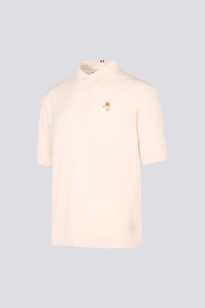 Performance Knit Polo – Ivory | Lion Collection