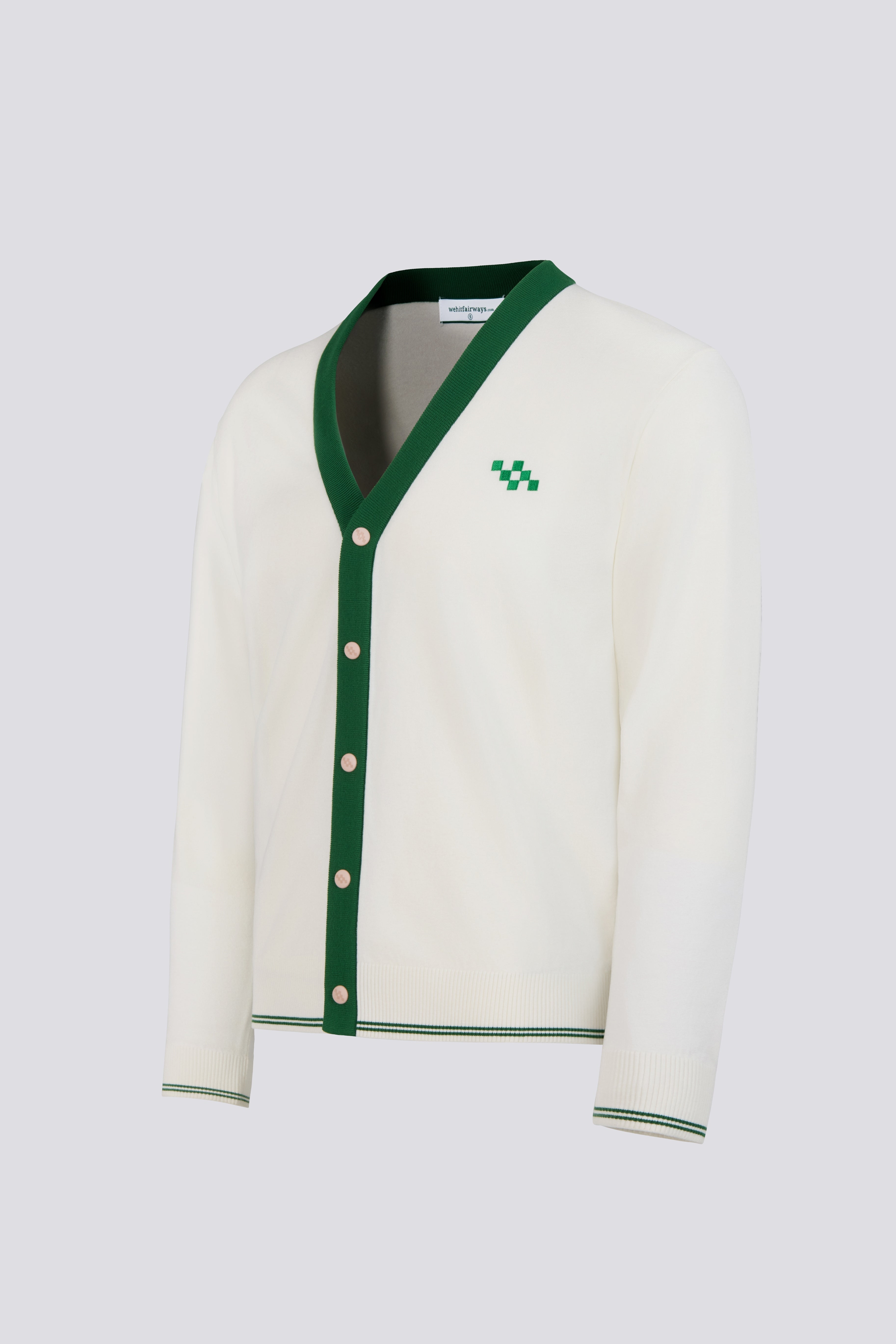 Golf Cardigan – Off White | Champions Collection | Wehitfairways