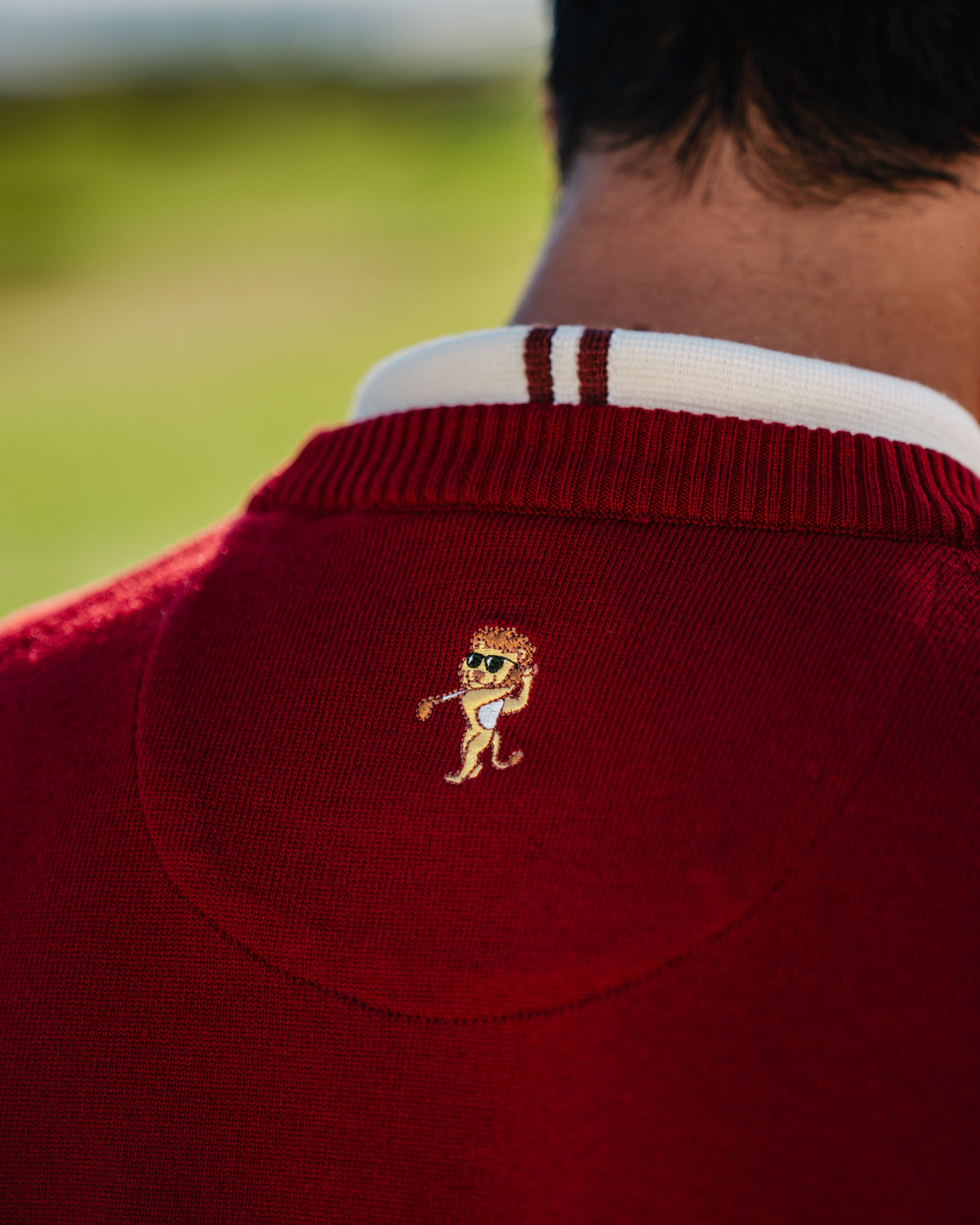 Lightweight Knit Sweater – Merlot | Lion Collection