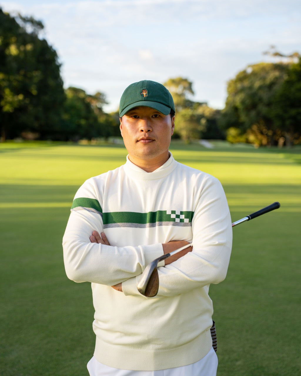 Golf Knit Sweater – Ivory | Champions Collection | Wehitfairways