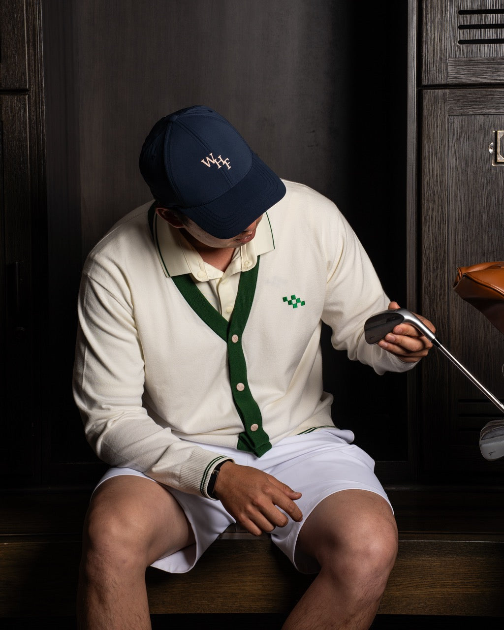 Golf Cardigan – Off White | Champions Collection | Wehitfairways