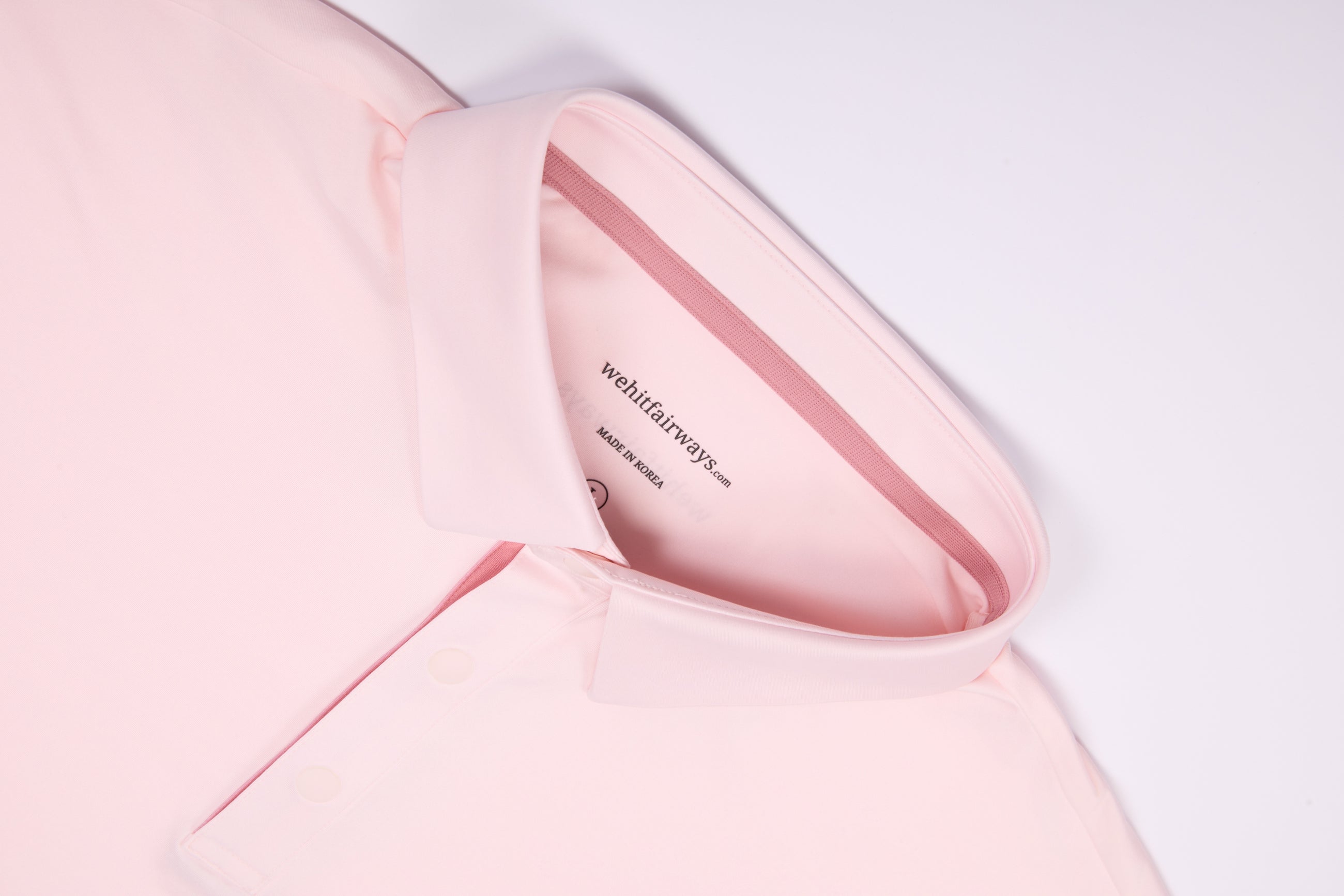 Long Sleeve Performance Polo – Blush Pink | Lion Collection