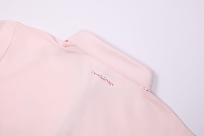 Long Sleeve Performance Polo – Blush Pink | Lion Collection