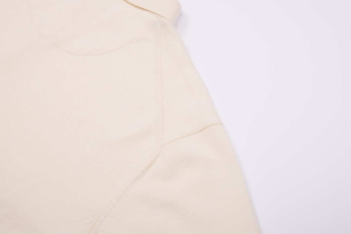 Performance Knit Polo – Ivory | Lion Collection