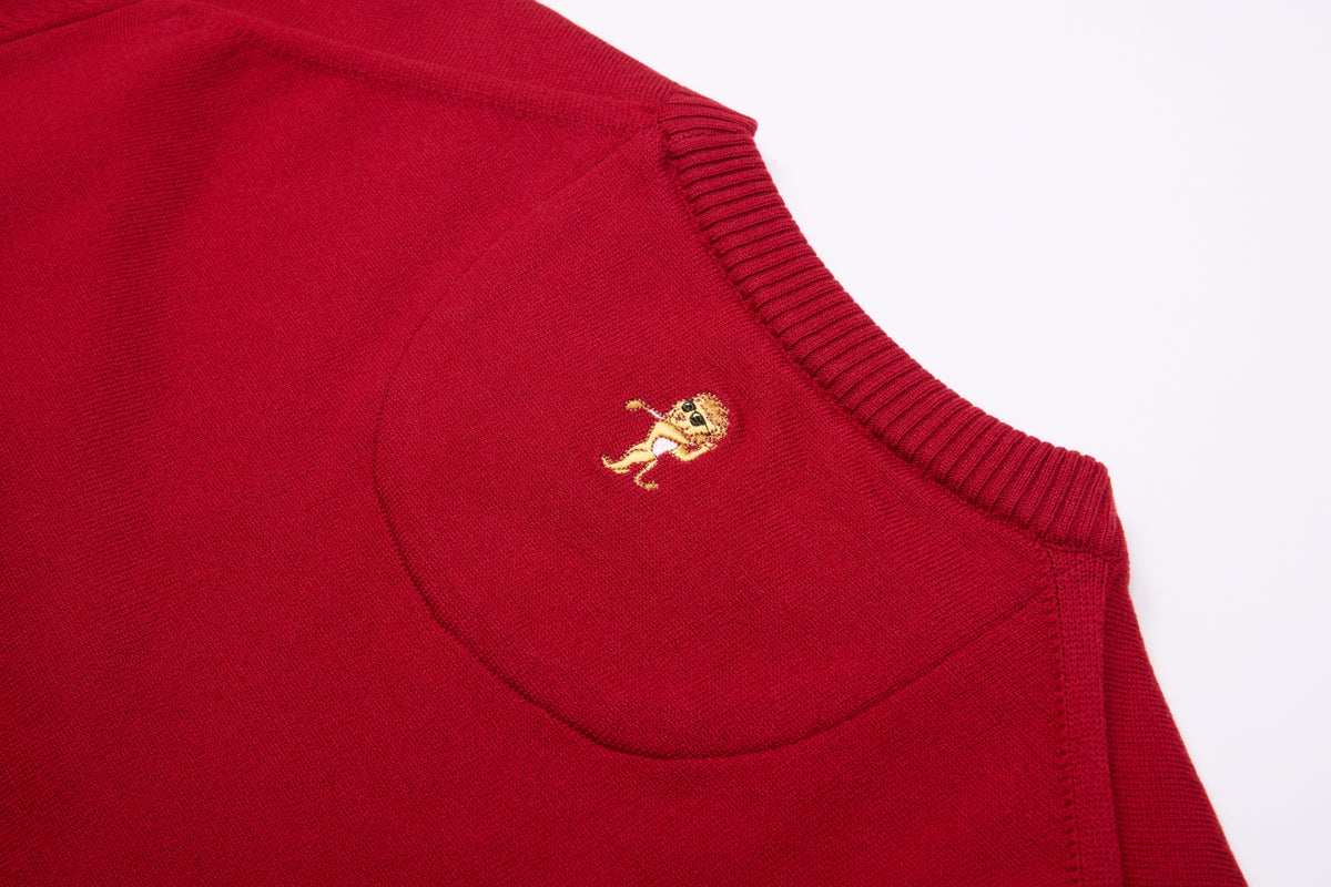 Lightweight Knit Sweater – Merlot | Lion Collection
