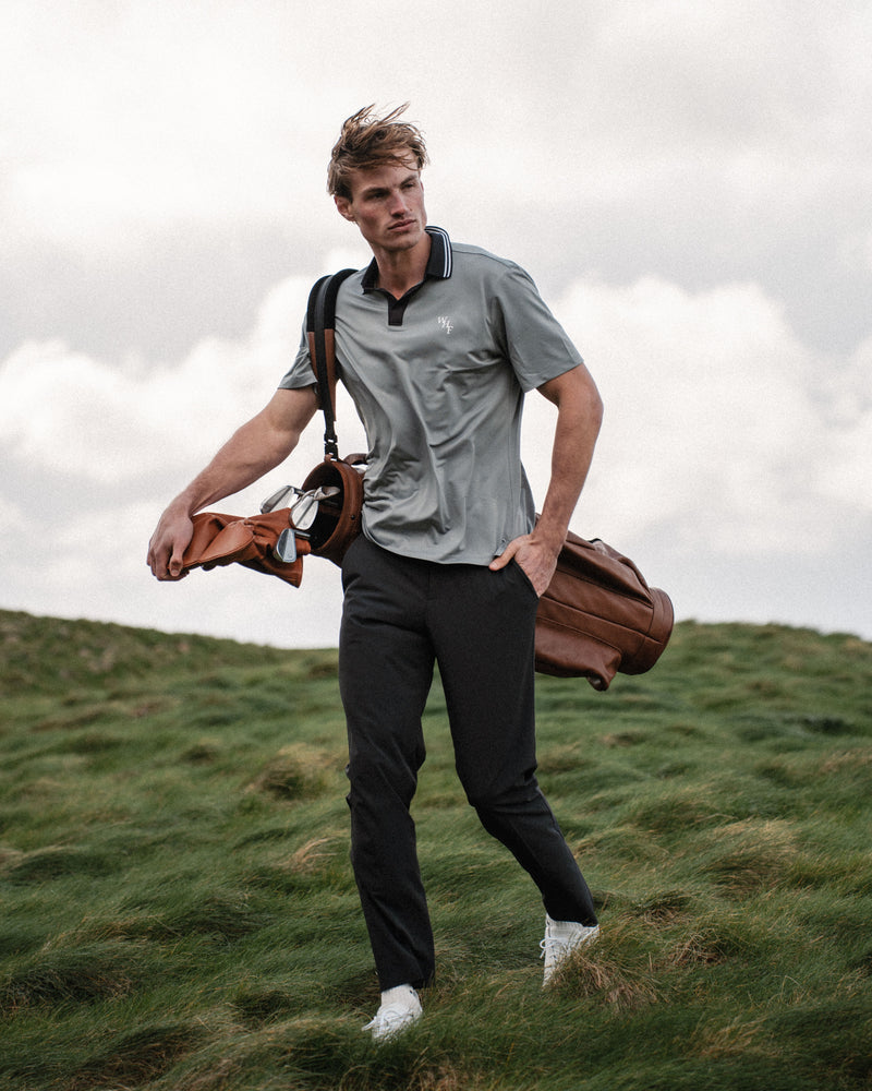 TOUR V NECK POLO - GREY