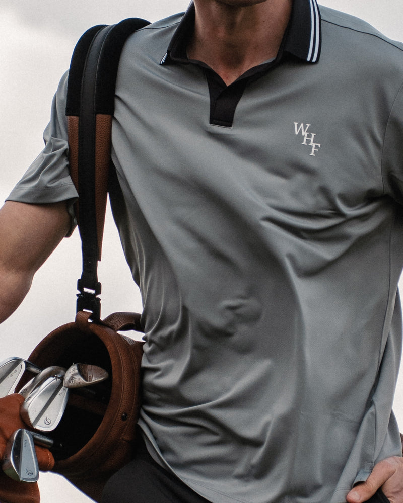 TOUR V NECK POLO - GREY