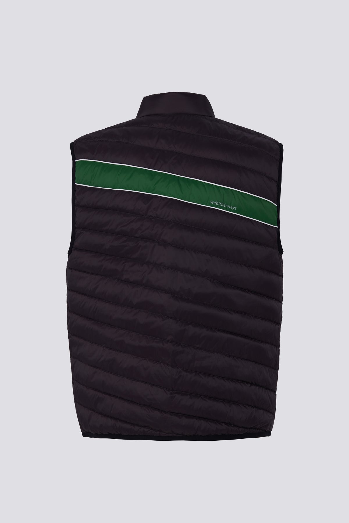 FAIRWAY STRIPE VEST - SHADOW BLACK