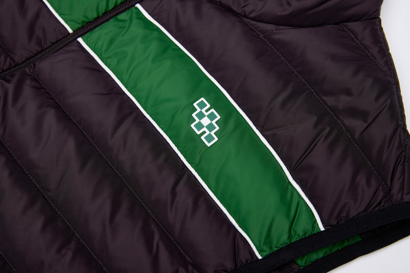 FAIRWAY STRIPE VEST - SHADOW BLACK
