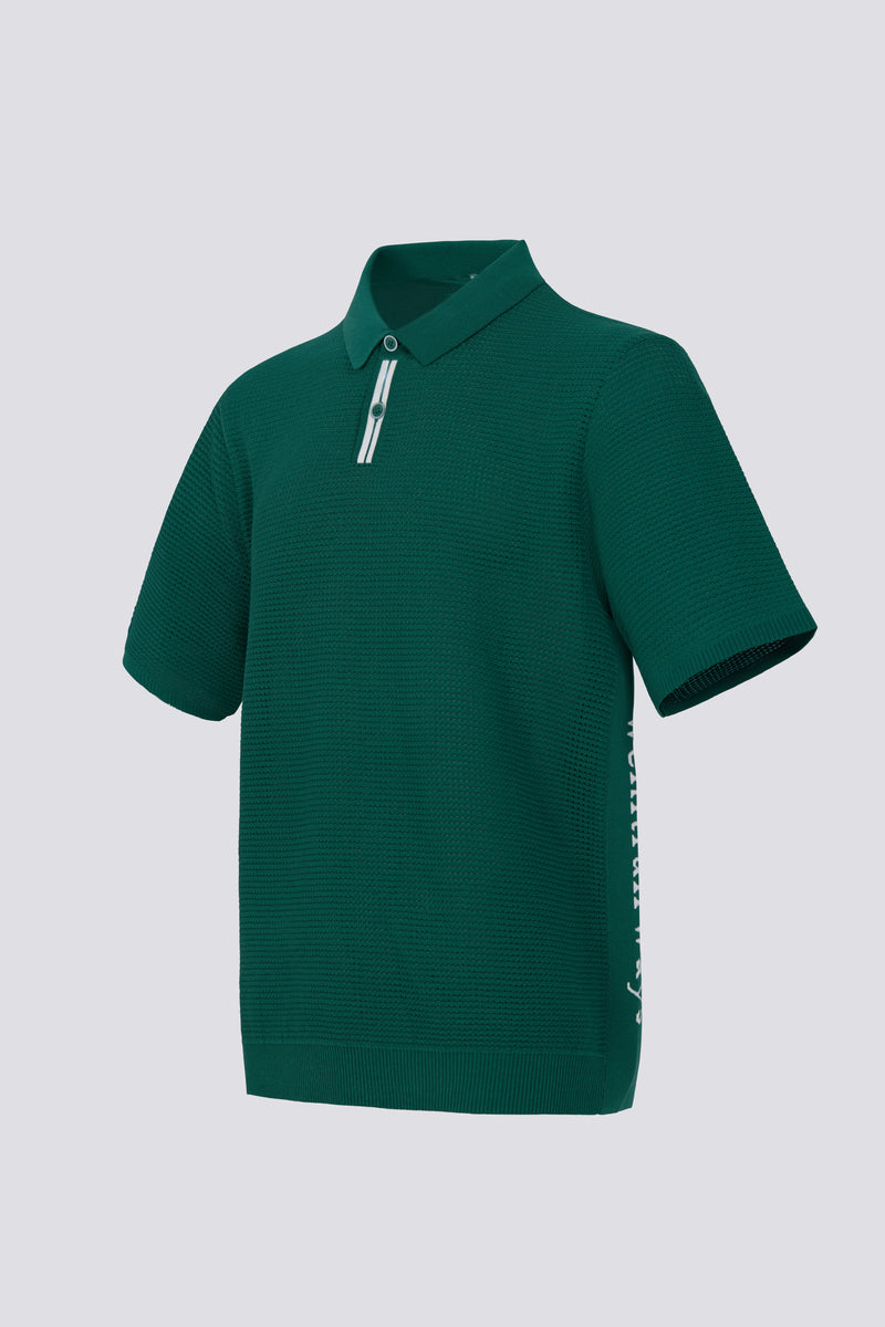 THE WAFFLE POLO - EMERALD