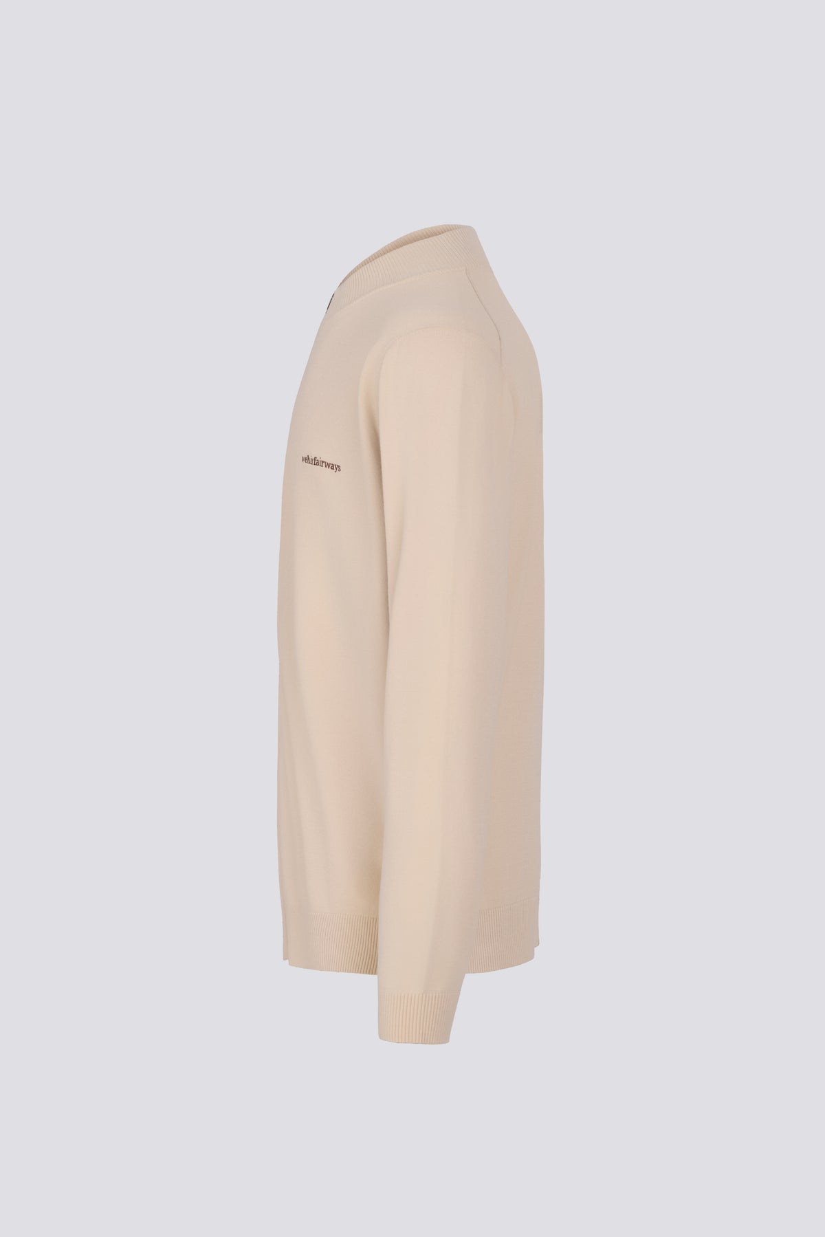 SIGNATURE KNIT ZIP SWEATER - OAT
