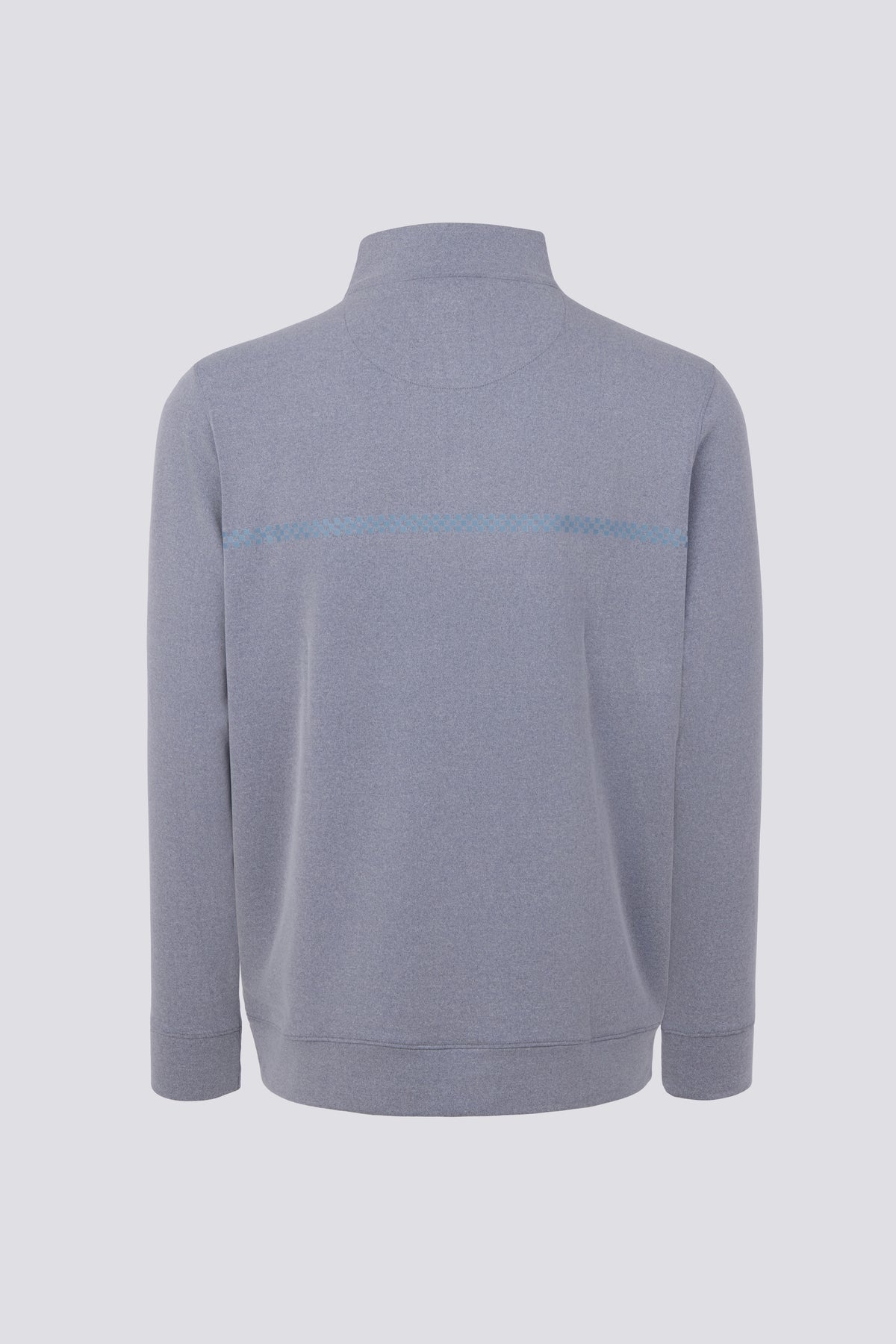 CHECKERED Q ZIP - GREY BLUE