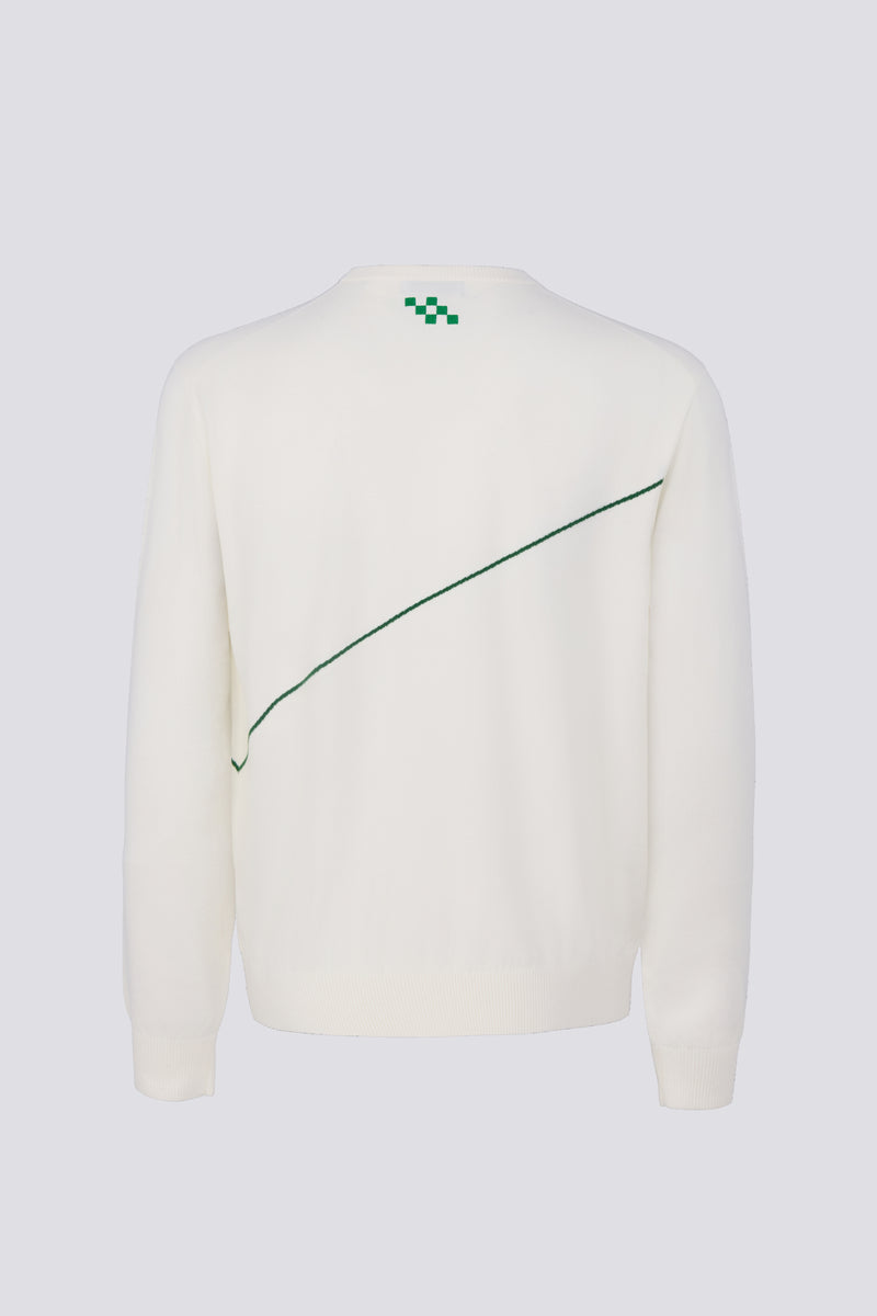 TOUR STRIPED SWEATER - TOUR WHITE
