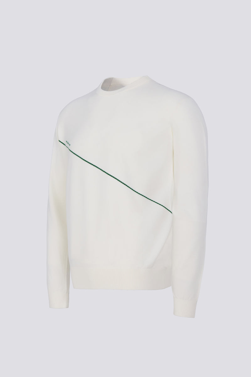 TOUR STRIPED SWEATER - TOUR WHITE
