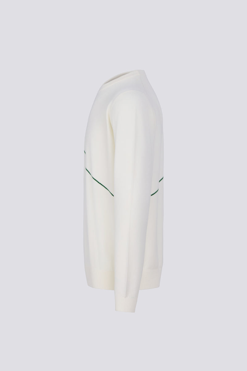 TOUR STRIPED SWEATER - TOUR WHITE